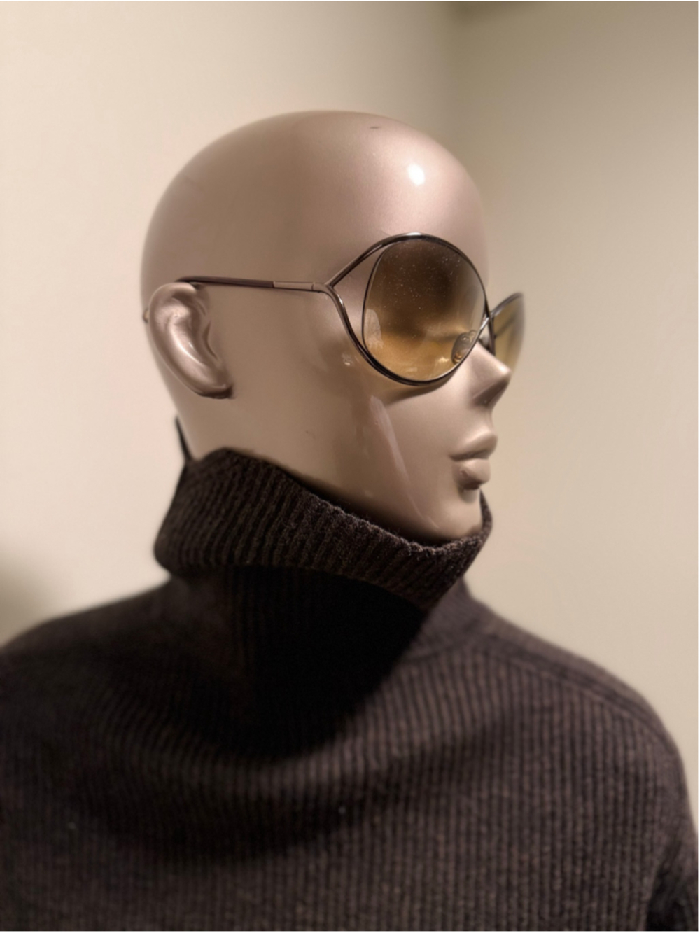 Sergio Cassani Brown 100% Merino Wool Turtleneck Sweater IT 42 M/L